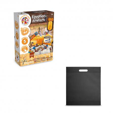 Juego educativo suministrado con una bolsa de regalo de non woven 80 gm² Ancient egypt excavation kit iv