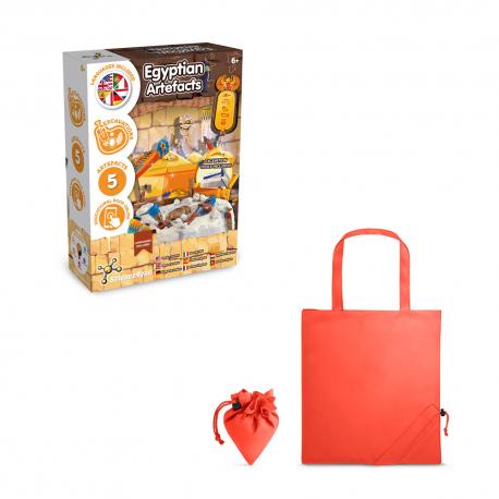 Juego educativo suministrado con una bolsa de regalo plegable de 190t Ancient egypt excavation kit v