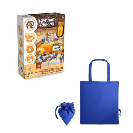 Juego educativo suministrado con una bolsa de regalo plegable de 190t Ancient egypt excavation kit v