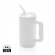 Taza Cube de acero reciclado RCS de 800ml. Ref.XDP43731-BLANCO 