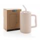 Taza Cube de acero reciclado RCS de 800ml. Ref.XDP43731-ROSA 