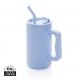 Taza Cube de acero reciclado RCS de 800ml. Ref.XDP43731-AZUL CLARO 