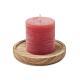 Porta velas madera Pentas Ref.MDMO6282-ROJO 