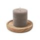 Porta velas madera Pentas Ref.MDMO6282-GRIS 