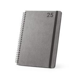 Agenda b5 con espiral de anillas de cuero reciclado Simmel b5