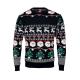 Jersey navidad luz led l xl Shamis large Ref.MDCX1554-NEGRO 