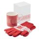 Juego guantes y taza Copito set Ref.MDCX1557-ROJO 