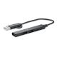 Hub usb de 4 puertos 19 cm Current Ref.MDMO2294-NEGRO 