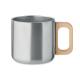 Taza de doble pared 350 ml Acero Ref.MDMO2325-PLATA MATE 