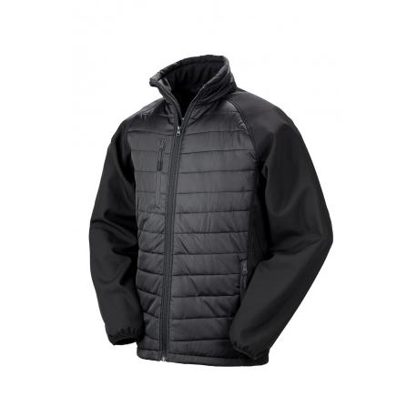 Chaqueta softshell black compass acolchada