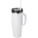 Vaso térmico con pajita de 1200 ml con certificado RCS Melbourne Ref.PF100801-BLANCO 