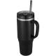 Vaso térmico con pajita de 1200 ml con certificado RCS Melbourne Ref.PF100801-NEGRO INTENSO 