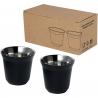 Juego de tazas para espresso de acero inoxidable de 80 ml con certificado RCS duo Duo