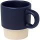 Taza de espresso apilable de 130 ml con fondo de arcilla Olympia Ref.PF100805-AZUL MARINO 