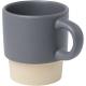 Taza de espresso apilable de 130 ml con fondo de arcilla Olympia Ref.PF100805-GRIS 