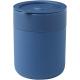 Vaso de cerámica de 330 ml con agarradero de silicona y tapa de plástico Java Ref.PF100808-AZUL 