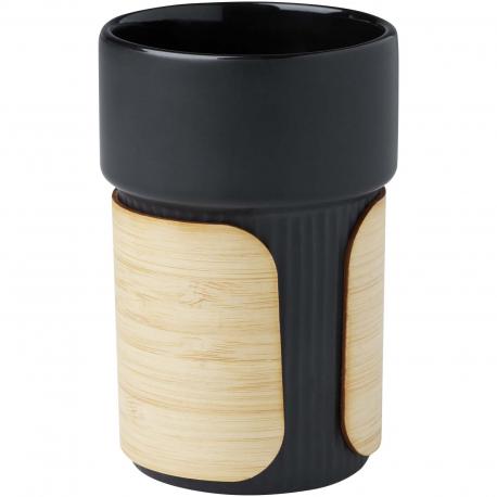 Vaso de 340 ml con funda de bambú Fika