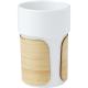 Vaso de 340 ml con funda de bambú Fika Ref.PF100809-BLANCO 