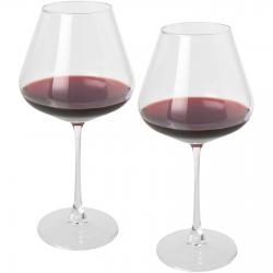 Set de 2 vasos de vidrio para vino rosso Rosso