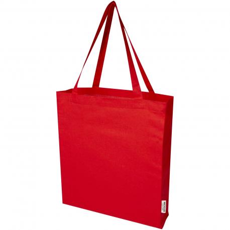 Bolsa tote con refuerzos de algodón reciclado GRS de 140 g/m² Madras