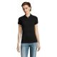 Prime polo mujer 200g Prime women Ref.MDS00573-NEGRO/ NEGRO OPACO