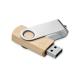 Usb de bambú techmate 16gb mo6898-40  Ref.MDUMO6898-MADERA 