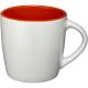 Taza de cerámica de 340 ml Aztec Ref.PF100477-BLANCO/NARANJA 