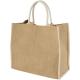 Bolsa tote de yute con bordes contrastados Harry Ref.PF120182-NATURAL/BLANCO 