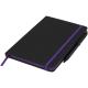 Libreta mediana Noir edge Ref.PF210210-NEGRO INTENSO/MORADO 