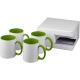 Set de regalo de 4 tazas de sublimación Ceramic Ref.PF100628-LIMA 