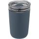 Vaso de vidrio de 420 ml con pared exterior de plástico reciclado Bello Ref.PF100675-AZUL HIELO 