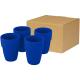 Set de regalo de 4 vasos apilables de 280 ml Staki Ref.PF100686-AZUL MEDIO 