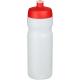 Bidón deportivo de 650 ml Baseline® plus Ref.PF220201-ROJO/BLANCO TRANSPARENTE 