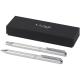 Set de regalo de bolígrafo y rollerball de aluminio reciclado lucetto (tinta negra) Lucetto (tinta negra) Ref.PF107838-PLATEADO 