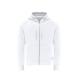 Sudadera adulto capucha + cremallera Walder Ref.21299-BLANCO