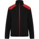 Chaqueta micropolar en colores combinados TERRANO Ref.RCQ8412-NEGRO/ROJO