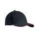 Gorra de algodón grueso 6 paneles Tekapo Ref.MDMO9643-NEGRO/ROJO 