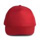 Gorra poliéster - 5 paneles Ref.TTKP157-RED 