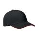 Gorra de béisbol 6 paneles Buffalo Ref.MDMO1464-NEGRO/ROJO 