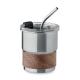 Vaso de pared simple 260 ml Mate Ref.MDMO2423-PLATA MATE 