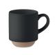 Taza de cerámica 170 ml Cerack Ref.MDMO2493-NEGRO 