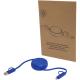 Cable retráctil 5 en 1 de 100 cm de plástico reciclado y aluminio para sincronización de datos y carga rápida de 45 w Alasia Ref.PF124420-AZUL REAL 