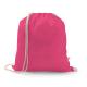 Mochila confeccionada en algodón reciclado 70% y poliéster 30% rpet 150 gm² Istanbul Ref.PS92083-ROSA 