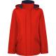 Parka acolchada entallada de tejido impermeable para mujer AMERICA WOMAN Ref.RPK5073-ROJO