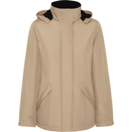 Parka acolchada entallada de tejido impermeable para mujer AMERICA WOMAN