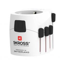 Adaptador de viaje mundial SKROSS Pro de 3 polos