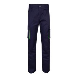 Pantalón de sarga multibolsillos bicolor 200gm² en algodón 35% y poliéster 65% Vl hypnos