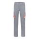 Pantalón de sarga multibolsillos bicolor 200gm² en algodón 35% y poliéster 65% Vl hypnos Ref.PS36004-GRIS