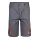 Bermudas elásticas bicolor y multibolsillos 240 gm² en algodón 46% eme 38% y poliéster 16% Vl hemera Ref.PS36018-GRIS