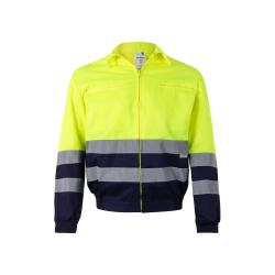 Chaqueta de sarga bicolor 210gm² en poliéster 80% y algodón 20% Vl neptune